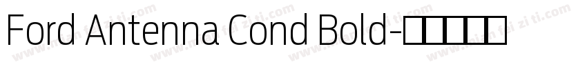 Ford Antenna Cond Bold字体转换